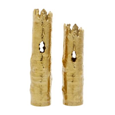 Image showing  Aluminum Contemporary Vase Set, Gold, 2 pc.