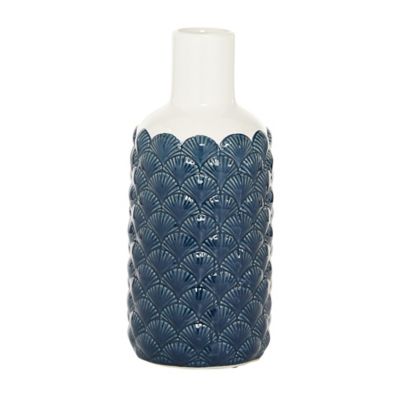 Image showing  Blue Ceramic Coastal Vase