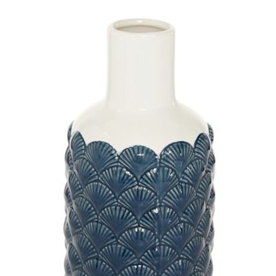 Image showing  Blue Ceramic Coastal Vase