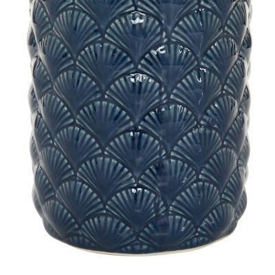 Image showing  Blue Ceramic Coastal Vase