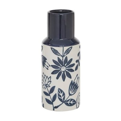 Image showing  Blue Ceramic Modern Flower Vase