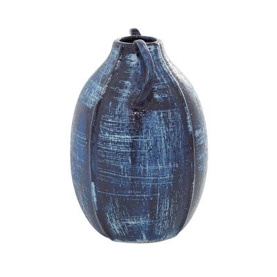 Image showing  Ceramic Contemporary Vase, 17 in., Blue