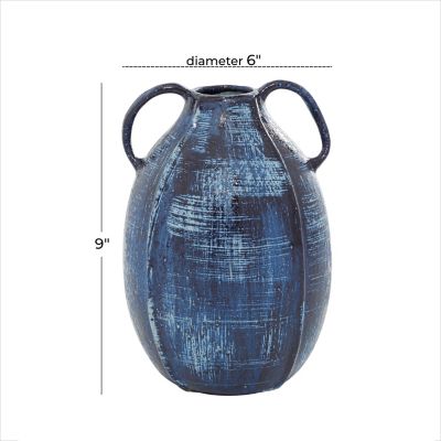 Image showing 5 th Harper & Willow Ceramic Contemporary Vase, 17 in., Blue