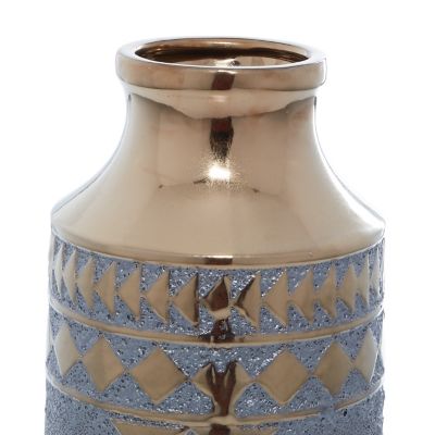 Image showing  Gold Porcelain Contemporary Vase