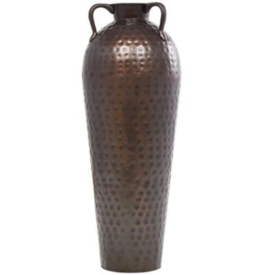 Image showing  Brown Metal Rustic Vase, 10 in. x 10 in. x 28 in.