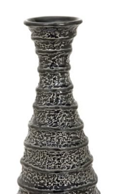 Image showing  Ceramic Traditional Vase, 6 in. x 6 in. x 24 in., Black