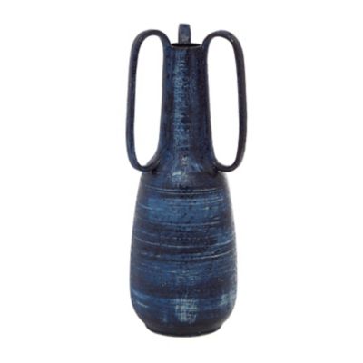 Image showing  Ceramic Contemporary Vase, 17 in., Blue