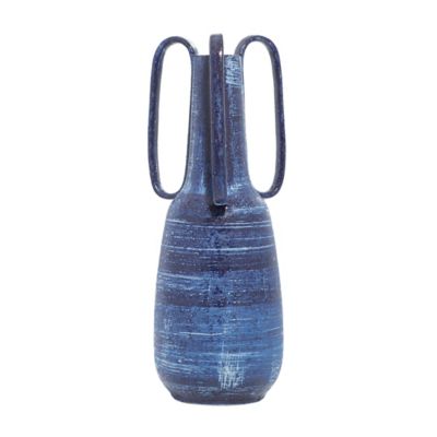 Image showing  Ceramic Contemporary Vase, 17 in., Blue