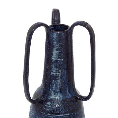 Image showing  Ceramic Contemporary Vase, 17 in., Blue