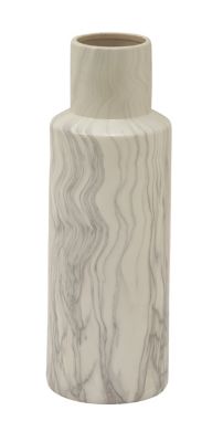 Image showing  Ceramic Contemporary Vase, 8 in. x 7 in. x 21 in., White