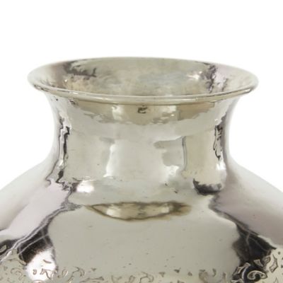 Image showing  Metallic Contemporary Vase, Silver