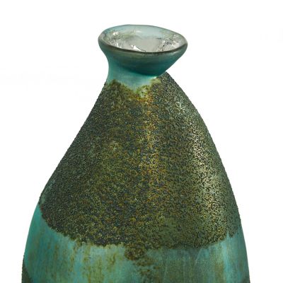 Image showing  Glass Rustic Vase Set, Gold/Taupe, 2 pc.