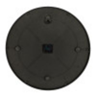 Image showing  Glass Contemporary Wall Clock, 20 in., Black