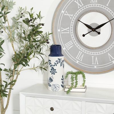 Harper & Willow Blue Ceramic Modern Flower Vase