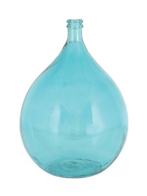 Image showing  Turquoise Glass Coastal Vase, 15 in. x 15 in. x 22 in.