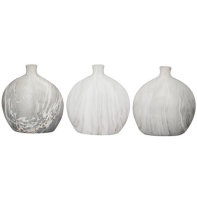 Image showing  Ceramic Contemporary Vase Set, Black, 3 pc.