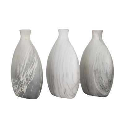 Image showing  Ceramic Contemporary Vase Set, Black, 3 pc.