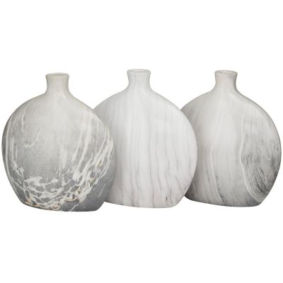 Image showing  Ceramic Contemporary Vase Set, Black, 3 pc.