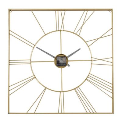 Image showing  Metal Glam Abstract Wall Clock, 24 in., Gold
