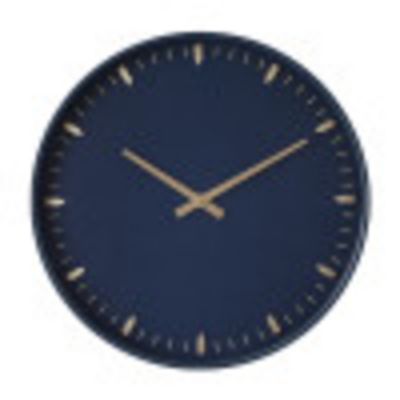Image showing  Glass Contemporary Wall Clock, 20 in., Dark Blue