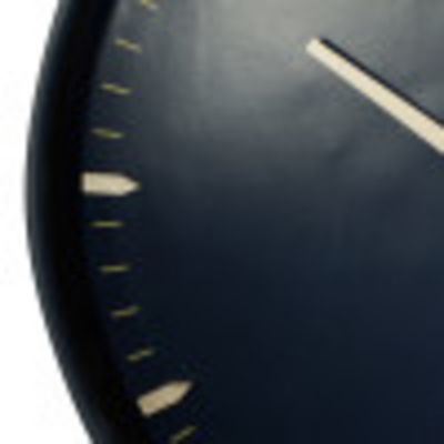 Image showing  Glass Contemporary Wall Clock, 20 in., Dark Blue