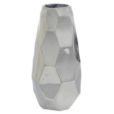 Image showing  Aluminum Contemporary Vase, 14.85 in., Silver