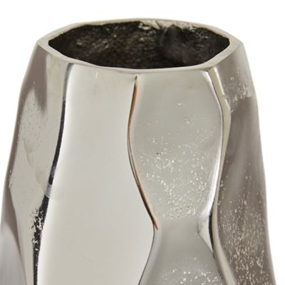 Image showing  Aluminum Contemporary Vase, 14.85 in., Silver