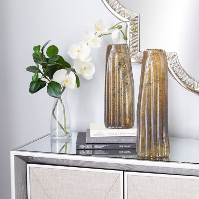 Harper & Willow Glass Contemporary Vases, 2-Pack