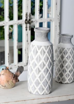 Harper & Willow Ceramic Coastal Vase, 13 in.