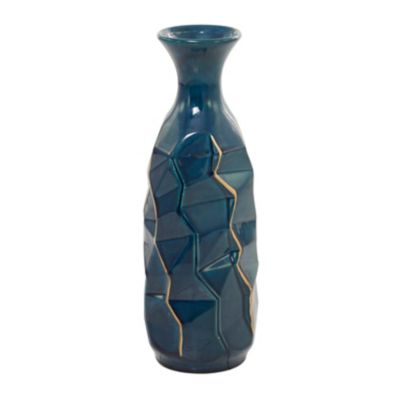 Image showing  Ceramic Modern Vase, 21 in., Blue