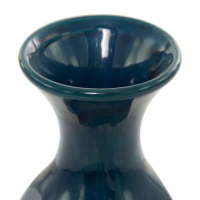 Image showing  Ceramic Modern Vase, 21 in., Blue