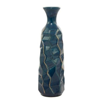 Image showing  Ceramic Modern Vase, 21 in., Blue
