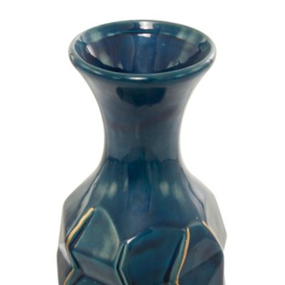 Image showing  Ceramic Modern Vase, 21 in., Blue