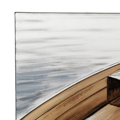 Image showing  Brown Canvas Coastal Nautical Wall Art, 71 in. x 32 in.