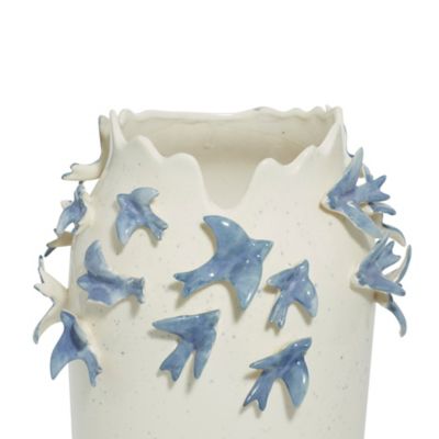 Image showing  White Ceramic Coastal Vase