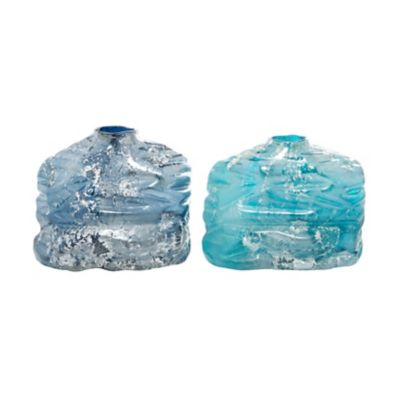 Image showing  Glass Contemporary Vase Set, Blue, 2 pc., 83382