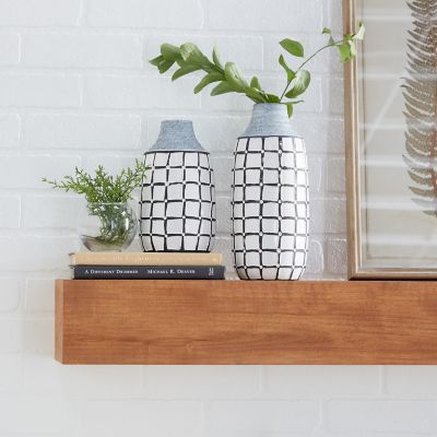 Harper & Willow 2 pc. White Ceramic Coastal Vase Set, 11 in., 9 in.