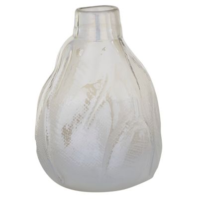 Image showing  White Glass Contemporary Vase