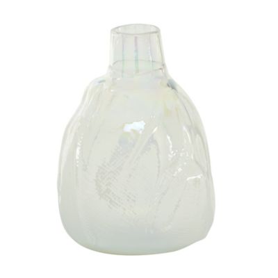 Image showing  White Glass Contemporary Vase