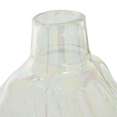 Image showing  White Glass Contemporary Vase