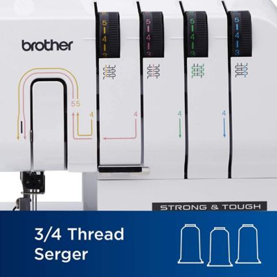 Image showing 3 th Brother Strong and Tough 3/4 Thread Serger with Differential Feed