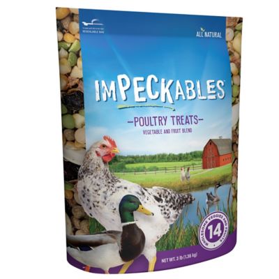 ImPECKables Vegetable and Fruit Blend Poultry Treats, 3 lb. My chickens and my dog and thise thieving squirrels love it