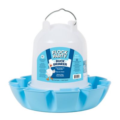 Flock Party 5 qt. Duck Drinker, Blue