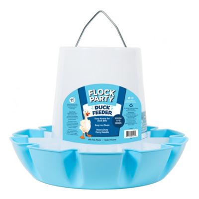 Flock Party 7 lb. Duck Feeder, Blue