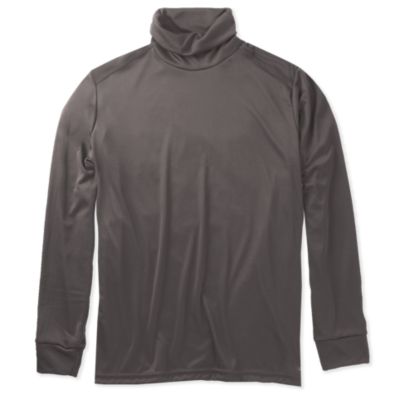 Hot Chillys Men's Peach Skins Roll T-Neck Polyester Base Layer Shirt