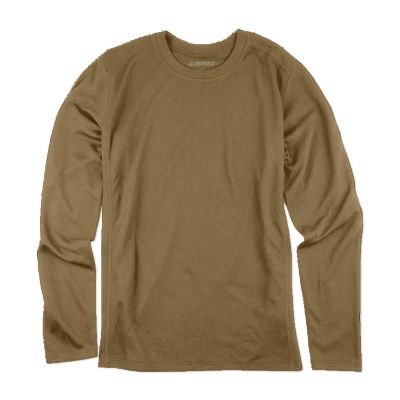 Polarmax Men's Double Layer Crew Jersey Knit Base Layer Shirt