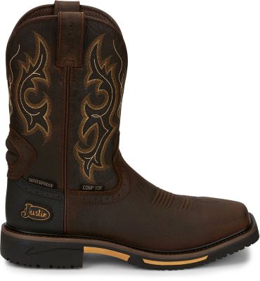 Image showing 4 th Justin Men's Joist 11 in. Waterproof Composite Toe Work Boot