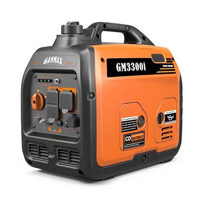 GENMAX 3,000-Watt Gasoline Powered Recoil Start Inverter Generator with Super Quiet 145cc Engine -You wont find more generator for less money than this right here-This gen will run 2800 watts continuously (on the upper end) and will surge 3000(or 3200) depending on if you’re looking at the box or the machine