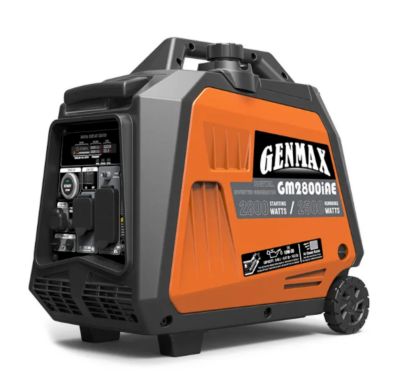 GENMAX 2,800/2,500-Watt Gasoline Powered Inverter Generator, Electric Start, Super Quiet 145cc Engine