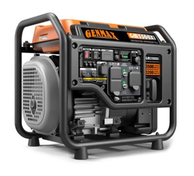GENMAX 3,500/3,200-Watt Gasoline Powered Inverter Generator, Electric Start, Super Quiet 312cc Engine